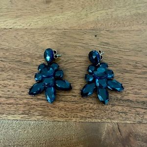 Jcrew navy blue earrings